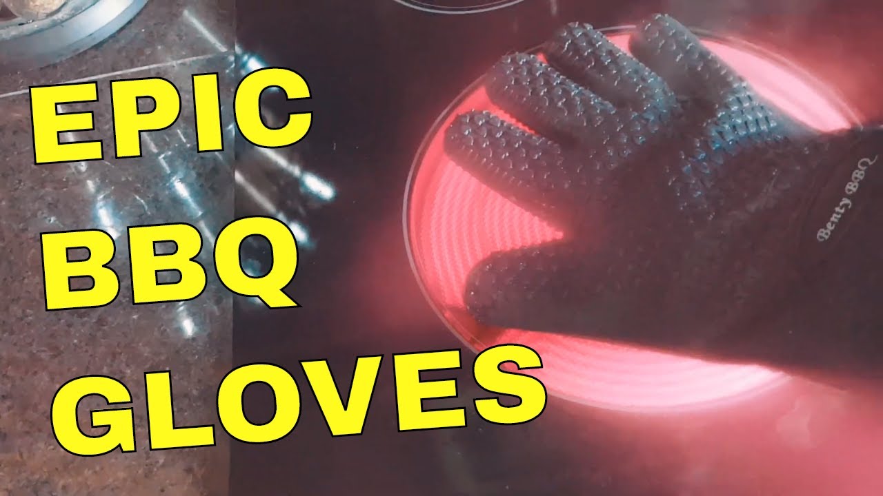 Heat Resistant Test Benty Bbq Silicone Grilling Gloves And Oven Mitts Review Youtube
