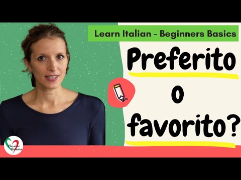 Video: Preferito è un aggettivo?