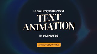Stop Using Boring Presets - After Effects Text Animation That Feels Right