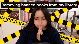 I removed every banned book from my library | Banned Books Week 2024