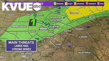 RADAR: Tracking severe storm chances Sunday evening  | KVUE