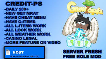 GROWTOPIA PRIVATE SERVER | CREDIT-PS| DAILY ONLINE 200+🥶| HAVE CHEAT MENU🥵| HAVE 300+ C ITEMS😱|