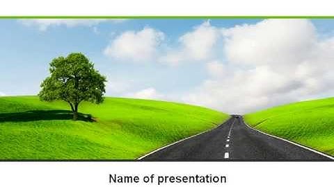 Clear Road PowerPoint Template by PoweredTemplate.com