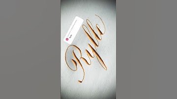 Copperplate calligraphy, tutorial: how I write your name #rylle