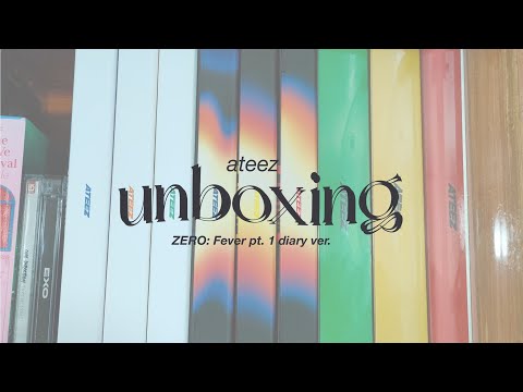 unboxing ATEEZ ZERO: Fever Part. 1 Diary ver. | atiny vlog | ateez album unboxing