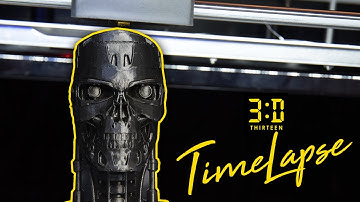 3D Printer Timelapse - Terminator T800 4K (Qidi Tech X-Max)