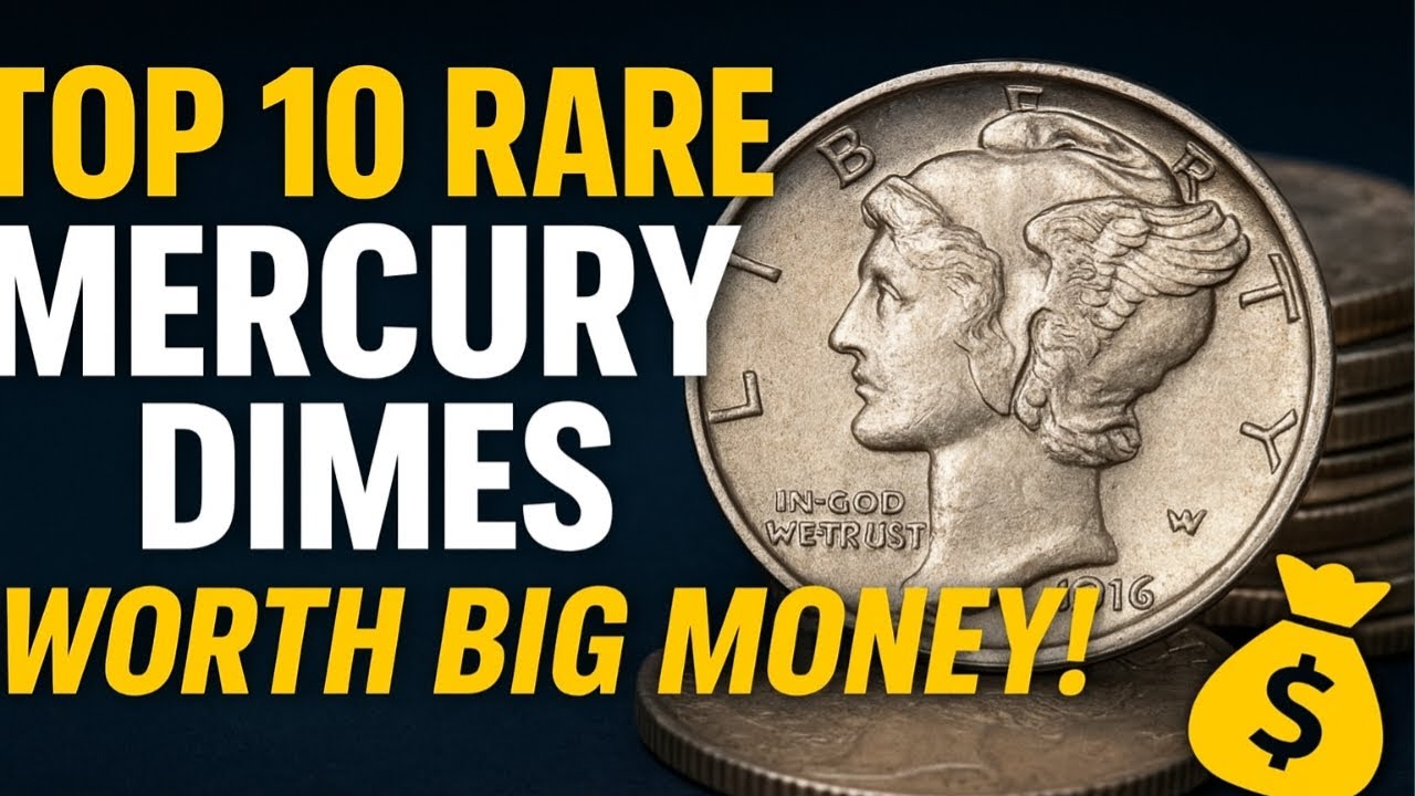 Top 10 Most Valuable Dimes – Rare Mercury Dime Coins That Could Meke You  Millionaire? - YouTube