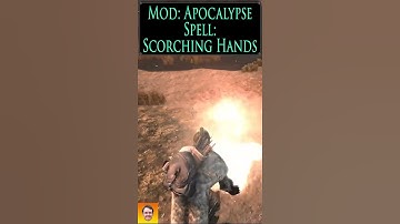 Checkout the SCORCHING HANDS spell from the Skyrim Spell Mod APOCALYPSE! #shorts
