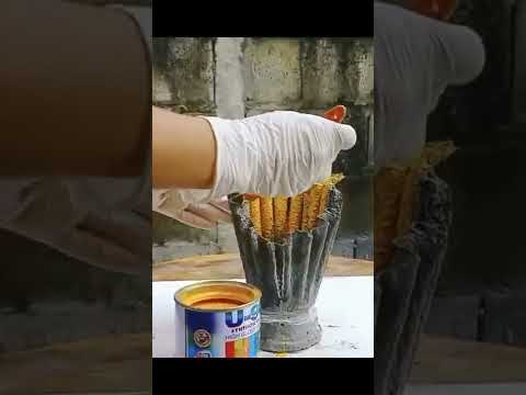 Amazing Creative Cement Craft Ideas, Unique Fower Pot #Shorts Ep 1002 @5MinuteCementCrafts88