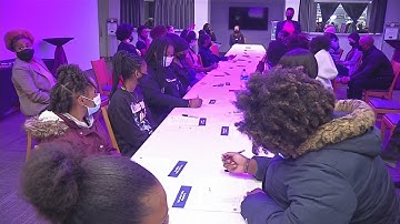 Confident Girls Mentoring Program long table talk
