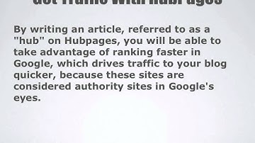 How to get Traffic Using HubPages