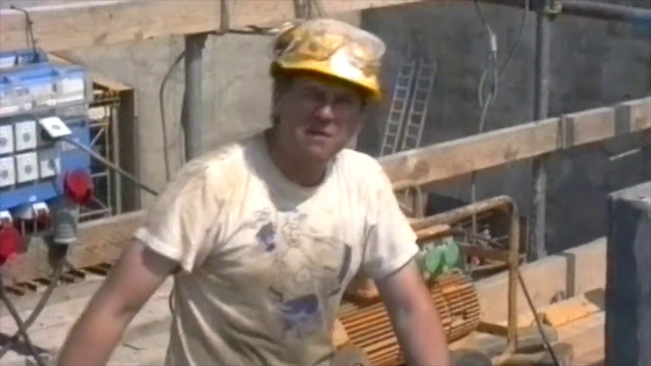 Arbete på Pepparholmen under Öresundsbro bygget