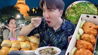 [ENG CC] Travel for 4 popular restaurants at Phra Pathom Chedi Market, Full tummy!!