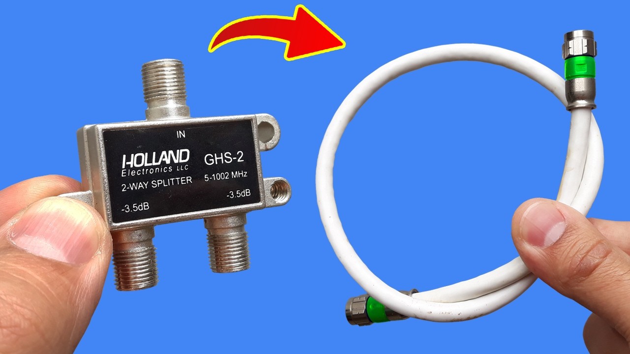 Take a Common Antenna Cable and Transform Into Powerful TV Antenna! How ...