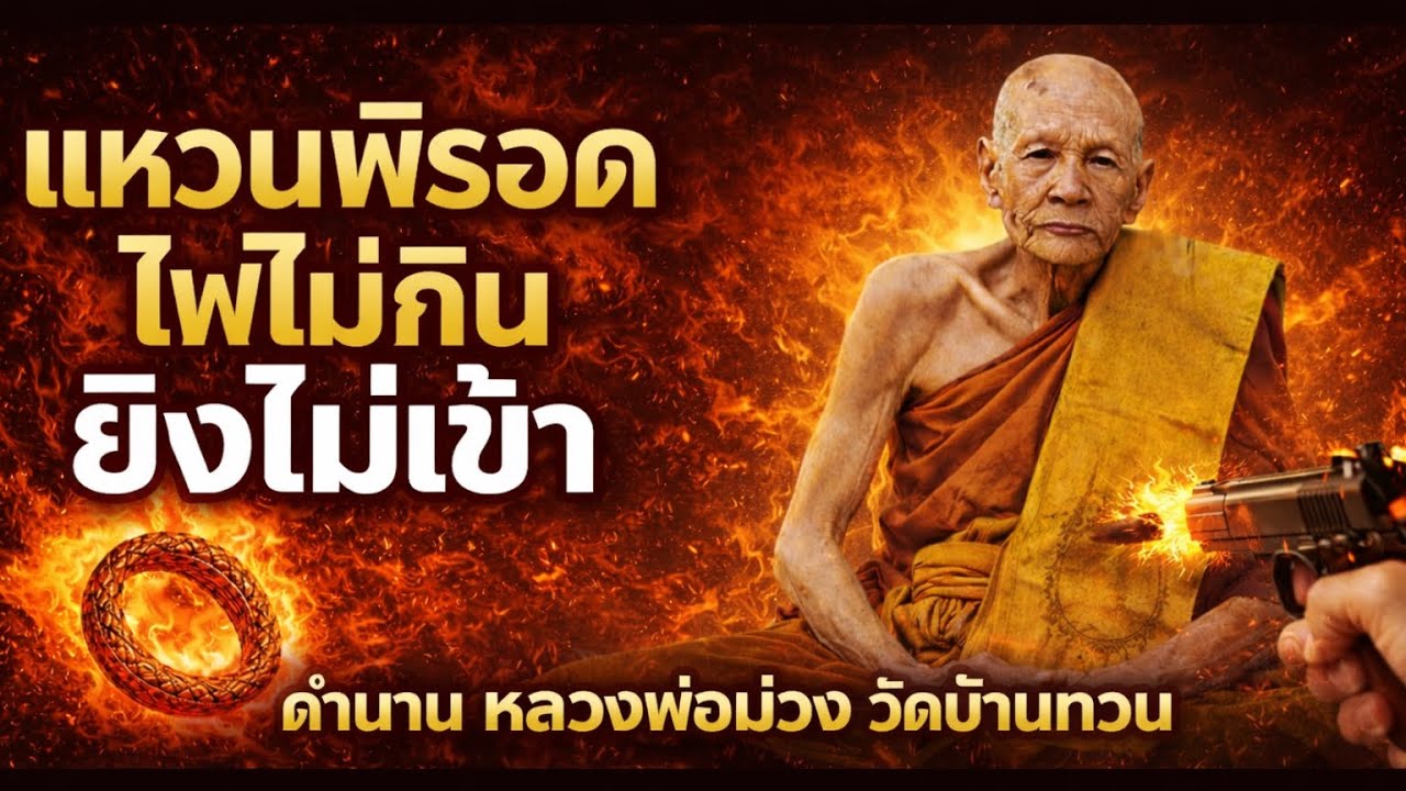 ตำนานหลวงพ่อม่วง วัดบ้านทวน เกราะเมตตาที่เลือกเจ้าของ แหวนพิรอดไฟไม่กิน