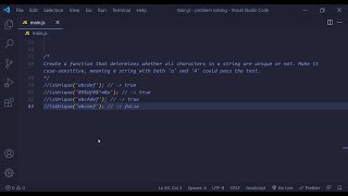 Problem Solving With JavaScript - string is Uniuqe Solving String Problems Javascript Day 8 21 Of Problem Solving With Js
