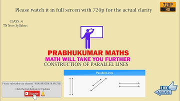 Class 6 Maths | Chapter 4 | Geometry| TN New Syllabus | Construction of parallel lines