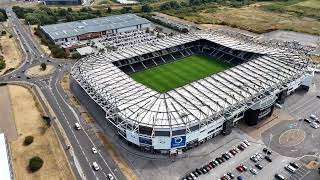 Pride Park,home of Derby County Football Club,Capacity 33,597.