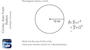 Circles: Area From Radius (Grade 3) - OnMaths GCSE Maths Revision
