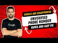 Google ads call extension disapproved unverified phone number how to fix