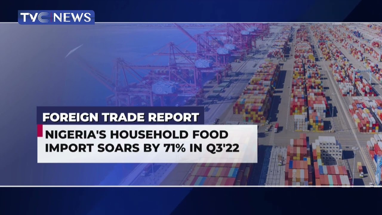 Nigeria's Household Food Import Soars By 71% In Q3 2022