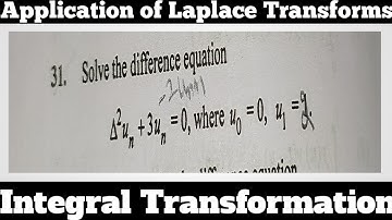 63. Solve The Difference Equation - Most Important Question#31 - Complete Concept