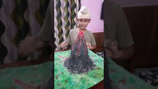 Volcano made by egg tray /short video