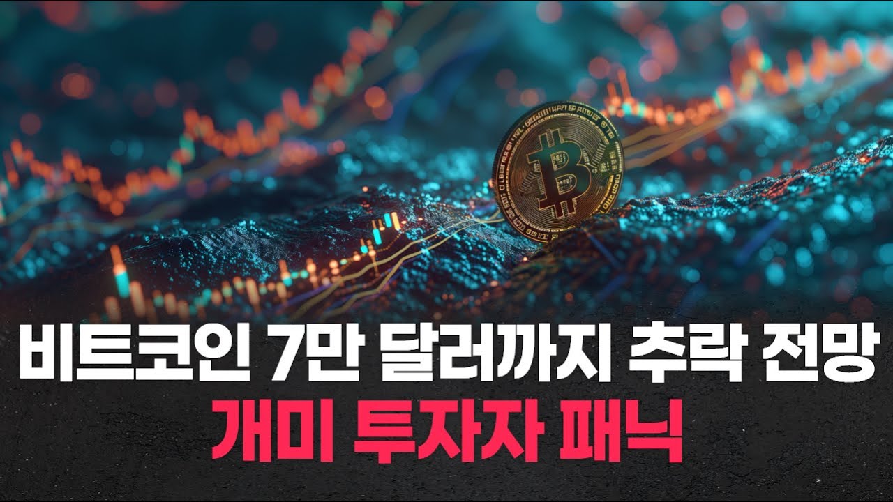 비트코인 7만 달러까지 추락 전망! 개미 투자자 패닉