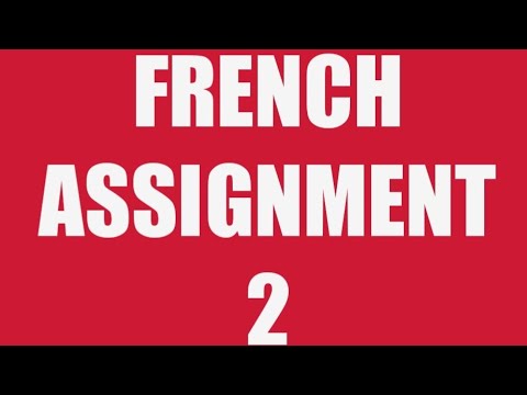 what is the meaning of assignment in french