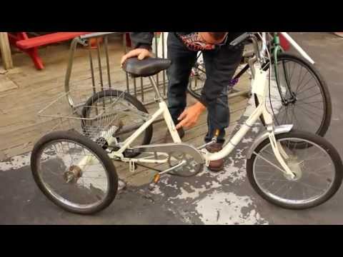 folding three wheel bike