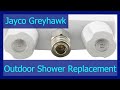 RV OUTDOOR SHOWER REPLACEMENT / UPGRADE - Jayco Greyhawk