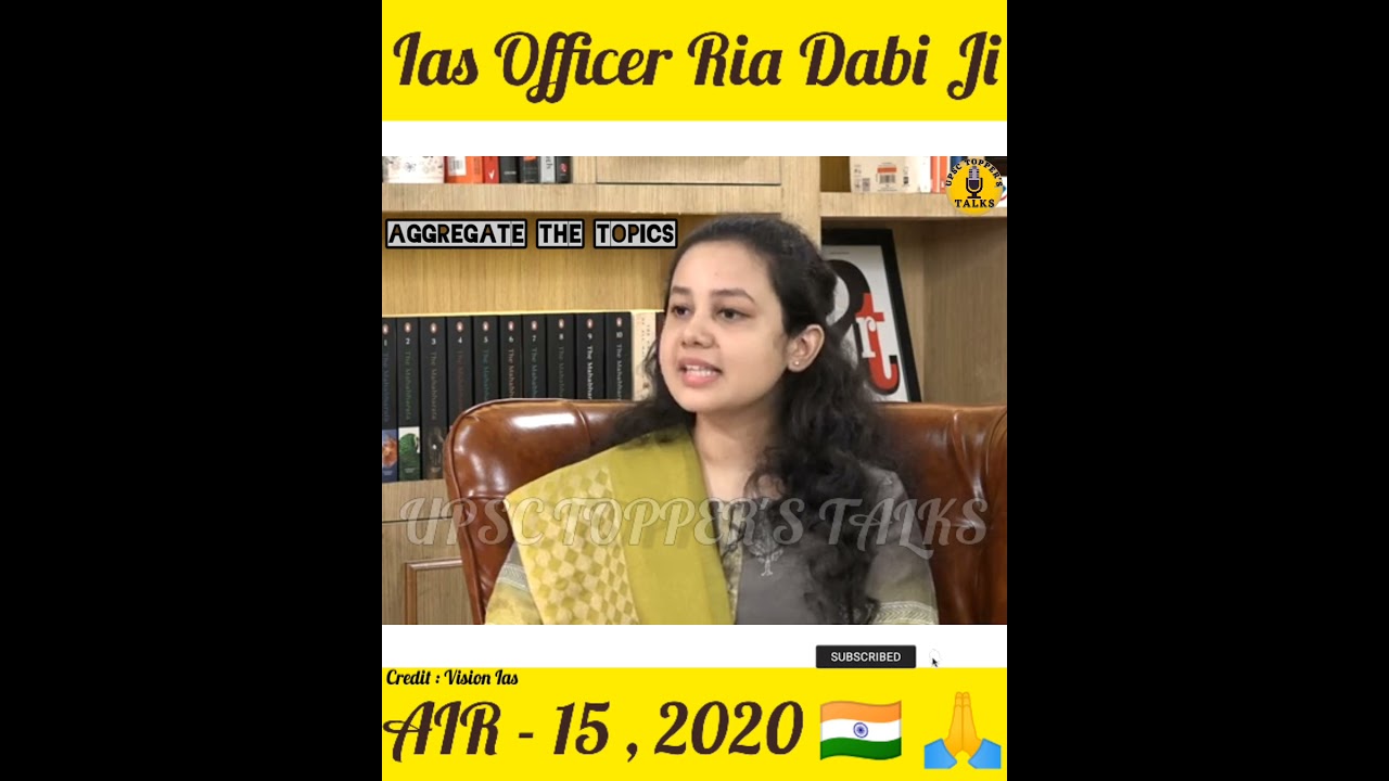 Best UPSC Preparation Tips🎯 Ever By IAS Officer Ria Dabi Ji || Prelims /mains..🤔 UPSC TOPPER'S TALKS