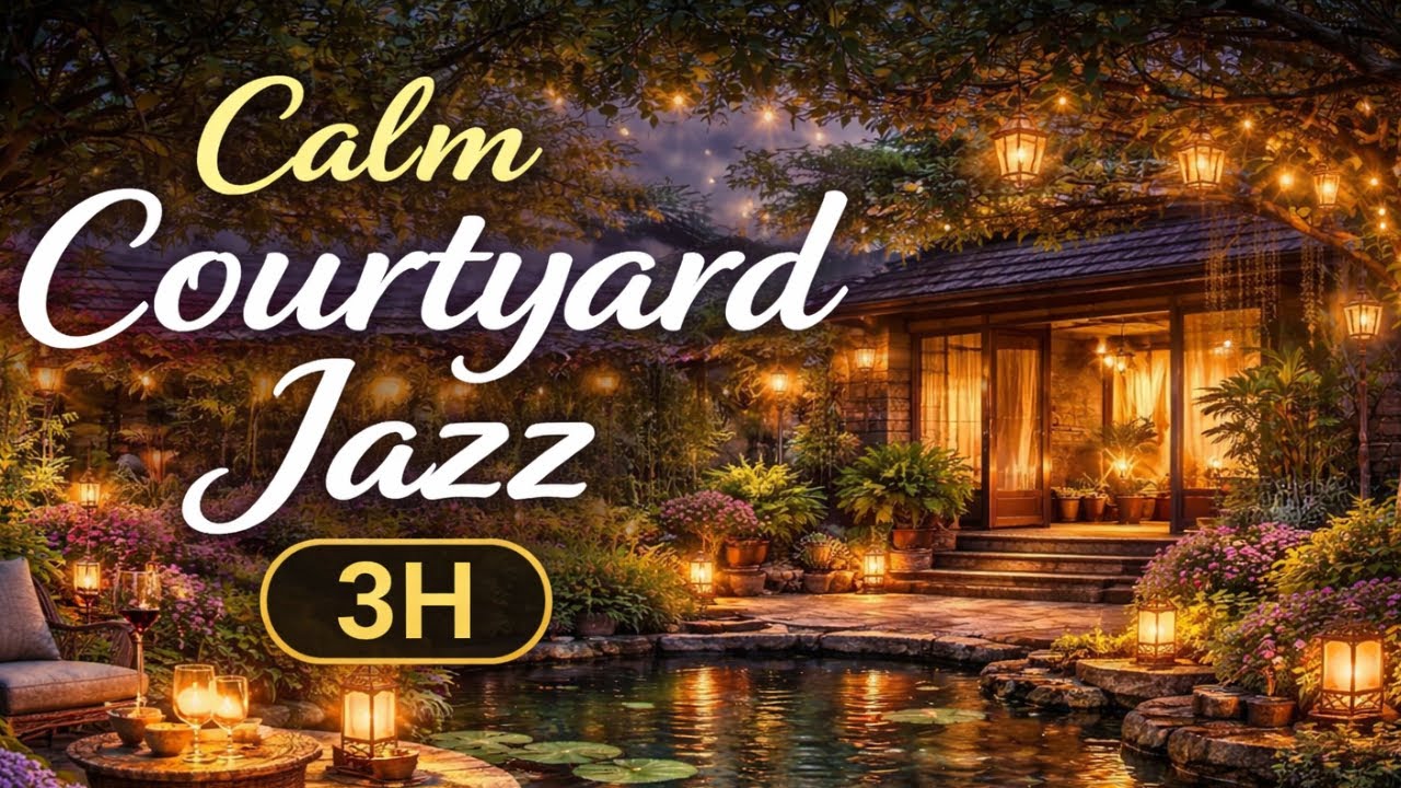 AUMORA | Relaxing Outdoor Café Jazz ☕🎷 | 5H Gentle Live Music for Stress Relief & Calm Mind