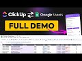 ClickUp to Sheets Full Demo: Sync ClickUp &amp; Google Sheets in Minutes!