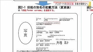 パスポートの旧姓記載が簡単に　申請要件を緩和へ(2020年12月25日)