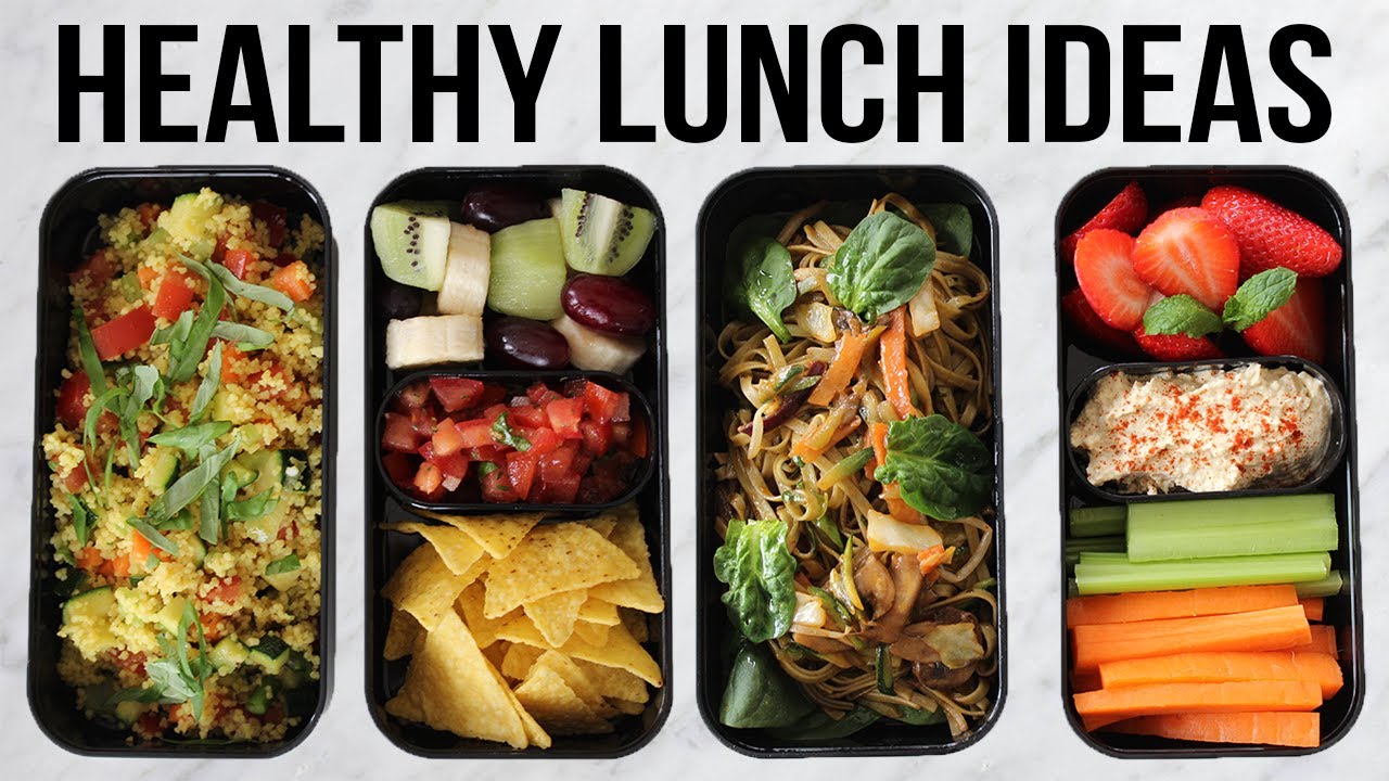 healthy vegan lunch ideas for school and for work quick and easy