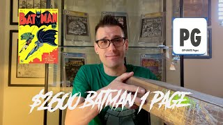 $2600 CGC Unboxing of a 1940 Batman #1 Page! Good Investment or Crazy Purchase?