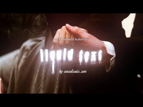 liquid text effect in alight motion || tutorial