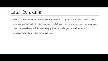 Pembuatan Aplikasi Rental Kamera