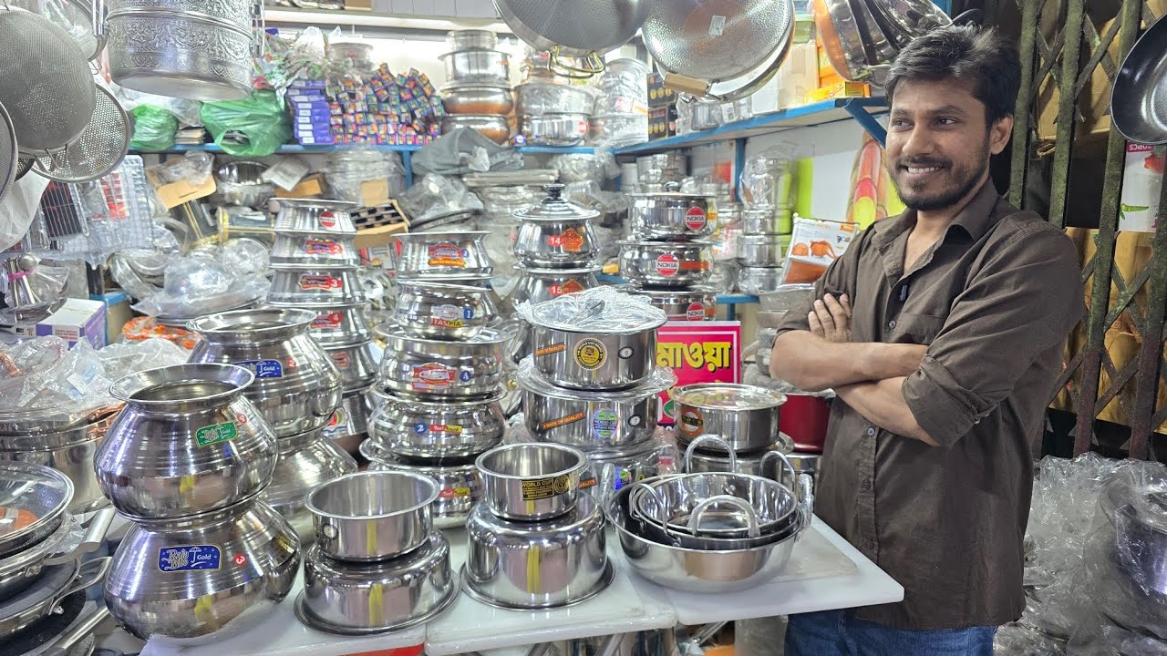 বাজেট প্রাইজে পিওর SSএর ফ্ল্যাট কড়াই,সসপ্যান,পাতিল,হাড়ি,ডিস্কোপাতিল কিনুন।