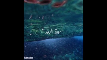 سورة : الرعد القارئ : عبدالله الموسى