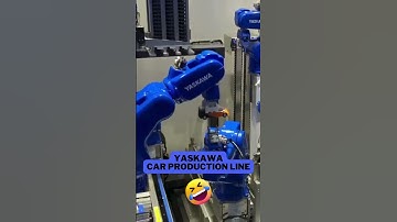 YASKAWA Robot Car Production Line - Cooperation!