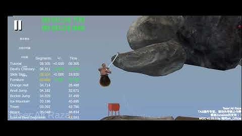 Getting Over It TAS (tool assisted speedrun) in 48.834s