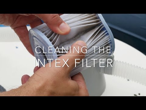 How to clean the Intex cartridge filter