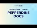 MACLP Module 1 Topic 12 - Pepperdine Docs