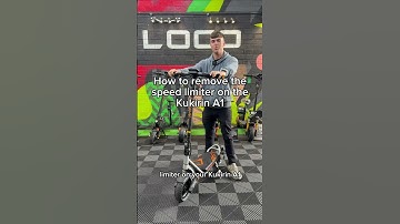 How to remove the speed limiter on the Kukirin A1