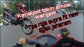 Tes ride supra fit new ganti mesin 