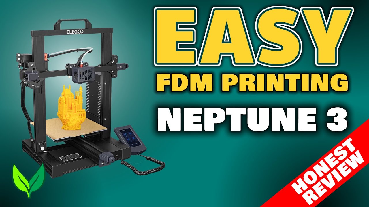 Easy 3D Printing - Elegoo Neptune 3 FDM [HONEST REVIEW] - YouTube