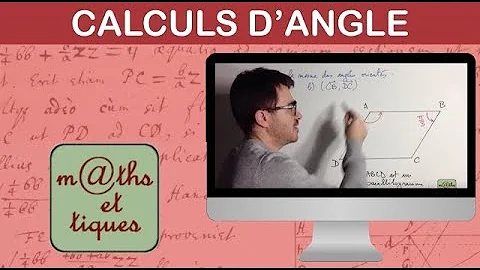 Comment calculer les angles orientés ?