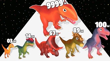 Dino Evolution Merge - Level Up Dinosaur Max Level Gameplay